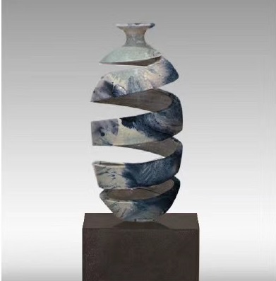 鐵藝彩繪镂空花器